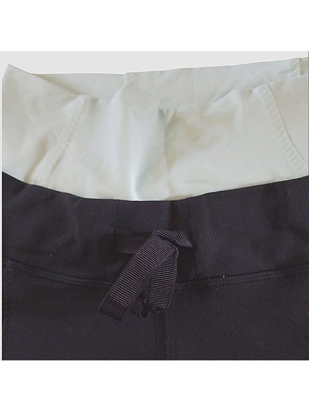 Lululemon Crop Leggings with Colored Waist Size 6 - Picture 2 of 5